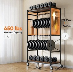 HOKEEPER 450LBS Heavy Duty Rolling Garment Rack