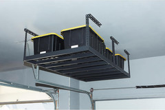 Overhead Garage Storage Rack — Adjustable Height, 96In.L X 48In.D X 23–37In.H