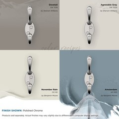 Amerock H5545126 | Noble Double Prong Decorative Wall Hook | Polished Chrome …