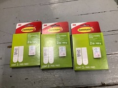 NEW 3M COMMAND SMALL PICTURE HANGING STRIPS 2LB (6 PAIRS)