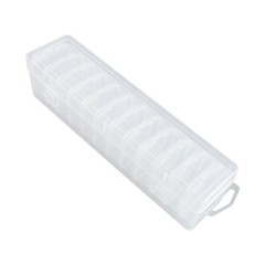 Compact Plastic Case Ideal for Storing Earplugs Jewelry and Office Supplies