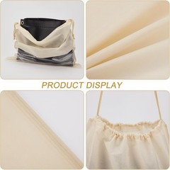 8 Pcs 17.7 x 17.7 Inches Non Woven Dust Bags for Handbags, Dustproof Drawstri…