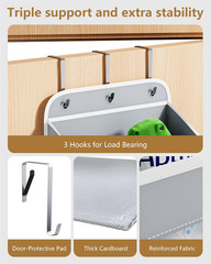 over the Door Organizer for Nursery, 5-Tier Baby Clothes Organizer
