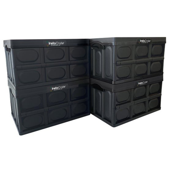 Greenmade InstaCrate Collapsible Storage Bin 4-Pack 48 Quart Stackable