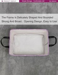 Rectangular Storage Basket Fabric Organizer Bin for Toys,Books,Clothes,Gifts