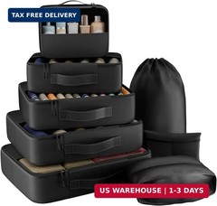 8 Set Packing Cubes for Travel,Luggage Organizers for Travel Accessories