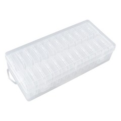 Compact Plastic Case Ideal for Storing Earplugs Jewelry and Office Supplies