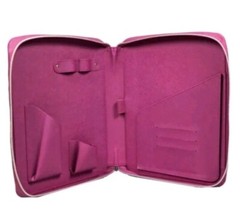 Elevation by Tina Wells Vegan Saffiano Leather Portfolio with Zipper Closure New