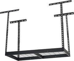 Overhead Garage Storage Rack — Adjustable Height, 96In.L X 48In.D X 23–37In.H