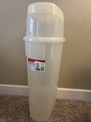 Rubbermaid Wrap N Craft Container Wrapping Paper Organizer Top Storage Clear