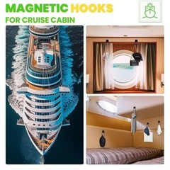 Magnetic Hooks Pcs 50lbs+ Magnet Hook 202Cruise 0.98×2.36 in 6 Black