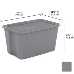(2 pack) Sterilite Extra Large Storage Bin, 30 Gallon Plastic Storage Container