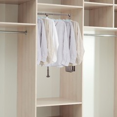 Polished Chrome Soft-Close Pull-Down Wardrobe Lift Adjustable 35–47.2 in 55 lb
