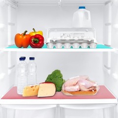 8 Pcs Refrigerator 17.7×11.4×0.04 inches, 8 Pack-pink/2 Green/3 Blue/3