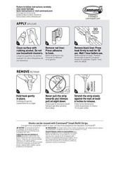Command 17006 Mini White Strips Hook, 1 inch, 6 Count