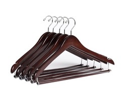Quality Hangers Wooden Hangers Beautiful Sturdy Suit Coat Hangers with Lockin…