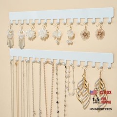 13.19 Inch White Hook Necklace Storage – Adhesive Necklace Hook