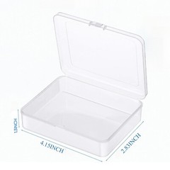 Lot Clear Plastic Storage Container Box Craft Organizer DIY Coins Screws Jewelry