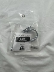 Elements YD50-518 Vintage Farmhouse 1-3/8″W Double Prong Polished Chrome