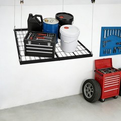 Metal Lifting Overhead Garage Lifting Storage Rack Ceiling Mount HeavyDuty Rack