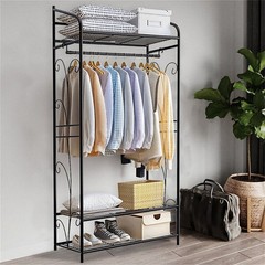Large Garment Clothes Rail Home Retail Coat Stand Hanging Display Portable Tidy