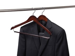 Quality Hangers Wooden Hangers Beautiful Sturdy Suit Coat Hangers with Lockin…