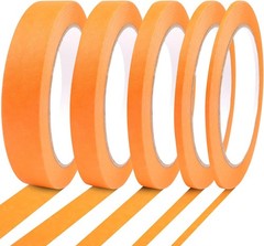 5 Rolls Pinstripe Tape Masking Tape 1/16″, 1/8″, 1/4″, 1/2″, 3/4″ -Thin Painters
