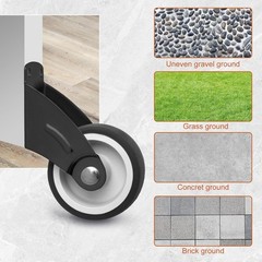4 PCS 2 Inch Gate Wheels AntiSag Door Bottom Support Casters Wood Rollers