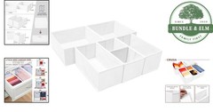 Collapsible Fabric Drawer Organizers for Nursery or Bedroom Clothing Storage