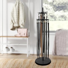 Floor Standing Belt Display Rack 66in Metal Retail Tie Rack Hanger Organizer