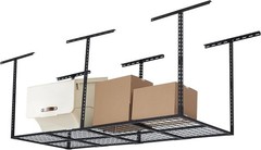 600LB Capacity Ceiling Storage Rack, 96x36in Steel, Adjustable Garage Organizer