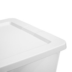 Sterilite, 58 Quart Clear Storage Bin, Snap-on Lid Storage Container, with Lid
