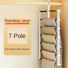 1pc Multi-Layer Folding Pants Hanger Non-Slip Closet Organizer Clip – NEW