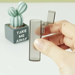 Mini Clear Storage Box Portable Travel Case Toothpicks Cotton Swabs Band-Aids