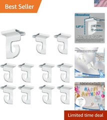 Extra Heavy Duty White Aluminum Drop Ceiling Hooks, One Piece Ceiling Grid Cl…