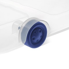 (2 pack) Sterilite 66 Quart Latching Underbed Wheeled Storage Bin, Clear Plastic