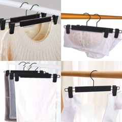 10-60 Pack Adjustable Clip Clothes Pants Hanger Trousers Skirt Dress Slack Rack