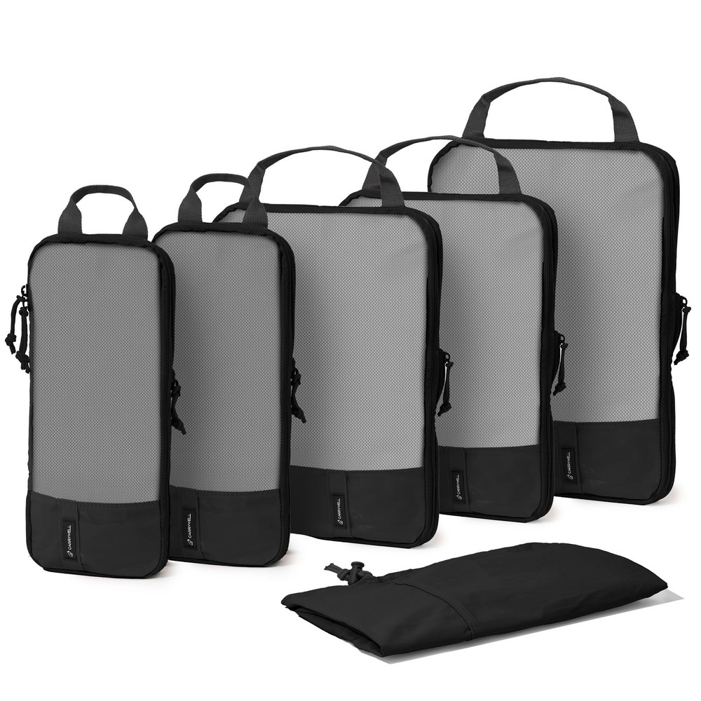 Best Not Made In China 6pc Compression Packing Cubes For Travel Suitcase and
