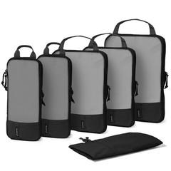 Best Not Made In China 6pc Compression Packing Cubes For Travel Suitcase and