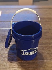 NEW Lowes 0.42 Qt Mini Bucket with Lid Tiny Teeny Food Safe