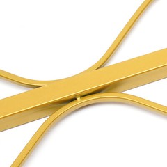 Gold Metal Wedding Arch Square 205 cm Iron Backdrop – Easy Assembly