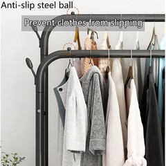 59 in Clothing Garment Rack Rolling Clothes Organizer Double Rails Heavy Duty