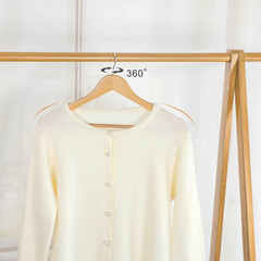 Wooden Coat Hanger 20 Pack, Natural Wood Suit Hangers with Non Slip Pants Bar, 3