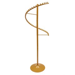 Modern Spiral Rotating Clothing Rack, Free Standing Heavy duty Garment Rack Gold