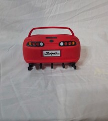 Supra Wall Mounted Key Holder Rack, 6 Traditional Hooks, Red/Black Plastic