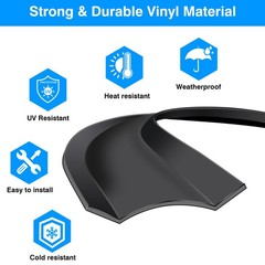RV Trim Molding Insert 1″ RV Vinyl Trim Insert 50’ Black Camper Trim Moldin…