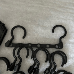 9 Six Hole Space Saver 9 1/2” Plastic Hangers