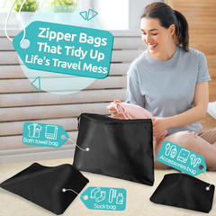 12PCS Packing Cubes for Suitcases Travel Luggage Organizer Set Carry On Bags