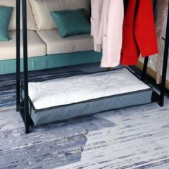 2Pcs Organizer Under the Bed Storage Box for Clothes Blankets Foldable Non-Woven