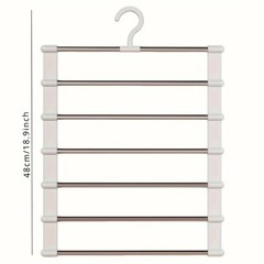 1pc Multi-Layer Folding Pants Hanger Non-Slip Closet Organizer Clip – NEW